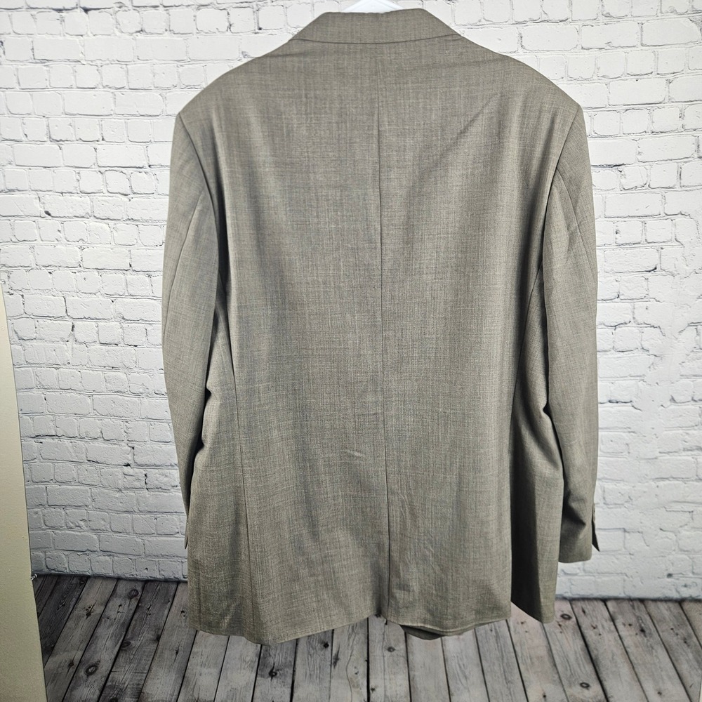 Mens Wool Blend 3 Button Blazer Sport Coat Gray 48R Made in Nicaragua - Picture 3 of 10